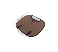 Mikinona Cojín de Asiento para Coche de Verano Funda de Seda de Hielo Transpirable Colchoneta de Espuma Viscoelástica para Conductor Antideslizante Compatible Mayoría de Vehículos