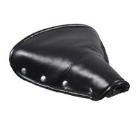 Mikinona Cojín para Asiento de Bicicleta Vintage Muelles y Suspensión Sillín Retro de Cuero Negro para Bicicleta Clásica Diseño Resistente Cómodo