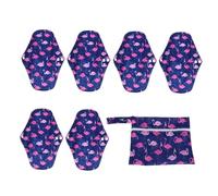 Mikinona Compresas Menstruales Reutilizables 1 Set de Bambú con Bolsa Absorbentes y Transpirables Adecuado para Ciclo Menstrual Postparto E Incontinencia Leve en Casa o Viaje