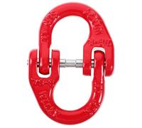 Mikinona Conector de Cadena y Eslabón Doble para Eslinga de Elevación de Acero de Aleación 2 Toneladas, Accesorio para Seguridad en Grúas y Transporte, Diseño Funcional y Estilo Aleatorio