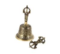 Mikinona Conjunto De Campana De Mano De Cobre y Dorje Decoración De Nepal Para y Ceremonias Espirituales