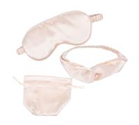 Mikinona Conjunto De Máscaras Para Dormir Con Diadema Antifaz De Viaje y Bolsa De Seda Artificial Para Viajes y Descanso