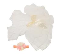 Mikinona Conjunto de Ropa para Sesión Fotográfica de Recién Nacida Vestido Tutu de y Diadema con Lazo y Falsa para Fotos de Niña y Shower