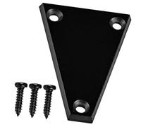 Mikinona Cubierta de Alma para Guitarra Eléctrica Negra de Metal Superficie Lisa y Tornillos, Accesorios para Reemplazo de Tensores en Guitarras y Bajos