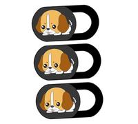 Mikinona Cubierta de Cámara Web de Protección para Portátiles y Videollamadas, Material Abs Ecológico, Anti-Hacking, Pack de 3 Unidades Diseño Deslizable para Privacidad