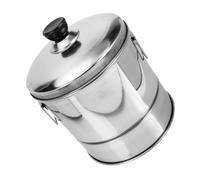 Mikinona Cubo de Arroz Inoxidable de Gran Capacidad Vaporera de Cocina Recipiente para Arroz Cocido y Sushi Personas para y Restaurantes