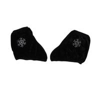 Mikinona Cubrezapatillas Elásticos para Botas de Patinaje sobre Hielo Protección Resistente Rayaduras Diseño Portátil para Casa y Viaje S Color Negro con Detalles de Brillo