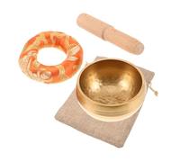 Mikinona Cuencos Cantores Cuenco Nepalí Hecho Mano Tibetano para Meditación Yoga y Mindfulness Casa o Templo Mazo de Madera