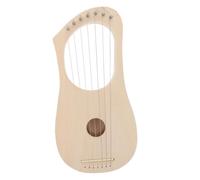 Mikinona Cuerdas Lyra Arpa de Madera Sólida Kit Diy Portátil Diseño Tradicional para Músicos y Amantes Música
