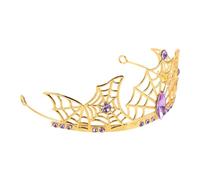 Mikinona de Araña de Aleación Ligera para Halloween Tiara Gótica con Diseño de Telaraña y Rhinestones Accesorio Versátil para Disfraces de Bruja Vampira y Boda Fiestas y Mascaradas