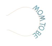 Mikinona Diadema Accesorio Versátil Ligera de Aleación Diseño Elegante para Futuras Mamás para Celebraciones y Baby Showers