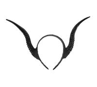 Mikinona Diadema Cuernos Maléfica Negro Antílope Accesorios Cabello Cosplay Halloween Fiesta