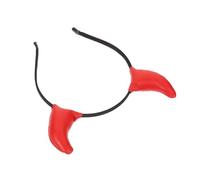 Mikinona Diadema de Cuernos Rojos para Halloween Diadema de Diablillo Accesorios para Fiesta Cosplay para Niñas y Mujeres