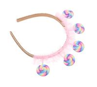 Mikinona Diadema de Piruleta para Niños Diseño de Dibujos Animados, Material Plástico Flexible, Fácil de Llevar para Fiestas y Muchas Ocasiones Obsequios