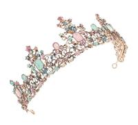 Mikinona diadema de regalitos cumpleaños tiaras para mujer de reina barroca novia de la vendimia accesorios para el cabello de boda tiaras de boda tiara retro aleación