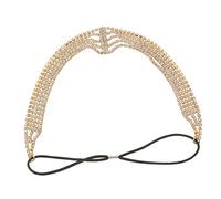 Mikinona Diadema De Reloj De Boda Cristales De Rhinestone Accesorio De Novia Banda Elástica Para Peinados De Para Bodas y Formales