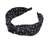 Mikinona Diadema De Tela Lunares Banda Cabello Antideslizante Diadema De Ala Ancha Para Mujeres y Niñas Diario