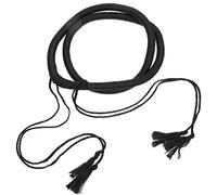 Mikinona Diadema Turbante Árabe Para Hombre Cuerda Ajustable De Pu Negra 56 Cm, Accesorio Tradicional De Ropa Árabe Para Shemagh y Bufanda En Oriente Medio