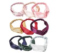 Mikinona Diademas para Niñas 9 Unidades Diademas de Satén de Diadema Femenina Cruz Decorativa para Decoración del Cabello Elegantes Y de Moda