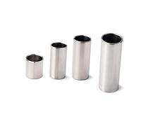 Mikinona Diapositiva Cromada De Dedos Slide De Guitarra De Acero Tubo De Dedo Slider De Cuerdas De Acero