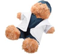 Mikinona Doctor Bear Peluche Suave Muñeco de Peluche Temático Médico Regalo Creativo para Adultos Duradero y Acolchado para Abrazar y Decorar