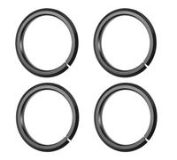 Mikinona Espaciadores de Base de Dirección para Horquilla Cónica de Bicicleta de Carretera y Montaña Aleación de Aluminio 15 Pulgadas Juego de 4 Piezas Pista de Anillo Abierto