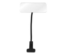 Mikinona Espejo Retrovisor de Escritorio Cuadrado Vidrio Resistente a Impactos Ángulo Ajustable para Seguridad Personal Espejo Convexo de Monitor para Oficina y Cubículo Profesional