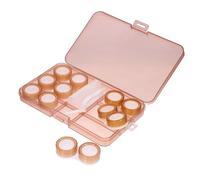 Mikinona Estuche 6 Unidades Portátil Transparente para Lentes de Contacto Almacenamiento Seguro Tamaño Pequeño Material Duradero Resistente para Viaje Uso Diario para Mujer Hombre