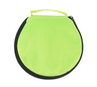Mikinona Estuche para CD de Coche Redondo Grande Bolsa de Almacenamiento Portátil de Oxford Verde Cremallera Gran Capacidad para Discos DVD y Protección contra Arañazos Adecuado para