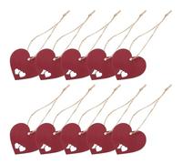 Mikinona Etiquetas Colgantes de Corazón de Papel Kraft Rojas 100 Piezas Pequeñas para Manualidades DIY Etiquetas Decorativas Portátiles Ideales para Envolver Regalos y Decoración Festiva