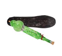 Mikinona Flauta Hulusi para Principiantes Clave C Instrumento Musical Chino Tradicional Estilo Yunnan con Caja de Almacenamiento de Cuero para Interpretación y Práctica