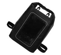 Mikinona Funda para Móvil 5L Negra Bolsa Seca Transparente de PVC con Correa Ajustable Riñonera Multifuncional para Nadar Senderismo y Actividades al Aire Libre