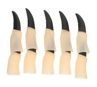Mikinona Garras De Bruja Decorativas Para Halloween Uñas Falsas De Cosplay Accesorios De Fiesta Místicos