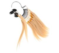 Mikinona Hebras de Cabello Natural para Práctica de Coloración con Anillos Ajustables Accesorio para Estilistas Real y Duradero para Salones y Personal