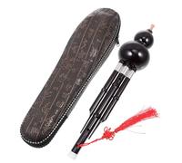 Mikinona Hulusi Clave c Para Principiantes Niño Niña y Adultos Instrumento Tradicional Chino Cuproníquel Diseño Portátil y Desmontable Con Estuche Para Aprendizaje y Música Lírica