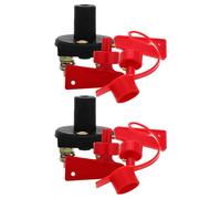 Mikinona Interruptor de Desconexión de Batería para Rv y Barco 2 Polos Resistente Corrosión 2 Llaves Interruptor de Corte de Alimentación Principal para Yate y Camión Sistema