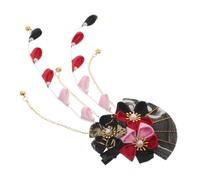 Mikinona Japonés con Flores y Borlas Colgantes Pasadores de Cabello Estilo Kimono para Mujer Accesorio Ligero para Bodas Cosplay y Festivales Adorno Tradicional Elegante