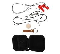 Mikinona Juego Completo de Bochas Profesional de Madera con Cuerda de Medición, Imán Recuperador y Estuche Rígido Resistente para Bolos al Aire Libre y Actividades Recreativas