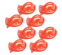 Mikinona Juego de 8 Marcadores de Línea para Bolas de Golf Rojos Herramienta de Alineación de Putt de Plástico Resistente al Clima Plantilla Portátil para Dibujo Preciso de Líneas de