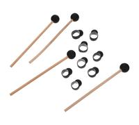 Mikinona Juego de Baquetas Etéreas para Batería 12 Piezas 21 CM Baquetas 8 Fundas para Dedos Accesorios para Batería Etérea Uso Profesional para Exámenes y Competencias Musicales