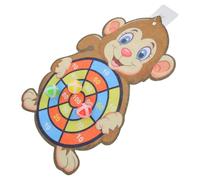 Mikinona Juego de Dardos Adhesivos, Tablero Pequeño con 3 Bolas de Colores Aleatorios y Gancho, Juego de Mesa Interactivo para Interior, Juguete Educativo Fiestas Color Color Aleatorio