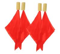 Mikinona Juego De Kuaiban Chino Tradicional, 4 Piezas Paño Rojo, Instrumento De Percusión Allegro Para Niños y Principiantes, Castañuelas Educativas y Musicales De Fácil Manejo