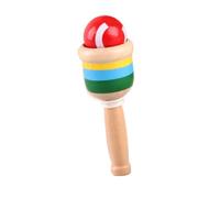 Mikinona Juguete de Coordinación Mano-Ojo de Madera Natural, Juego Educativo de Taza Kendama, Tamaño Pequeño Portátil, Adecuado para Desarrollo Temprano y Actividades Color Color Aleatorio