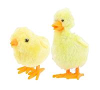 Mikinona Juguete de Peluche Pollito y con Mecanismo de Cuerda Colores Aleatorios Decoración para Hogar Regalo Divertido para Bebés y Pascua Color Aleatorio Color Aleatorio