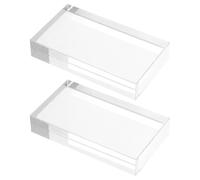 Mikinona Kit De Física Con 2 Lentes Ópticas Transparentes Material Didáctico De Óptica Incluye Prisma Óptico De Vidrio Prisma Pequeño De Vidrio Lente Convexa