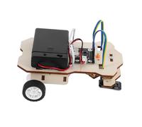 Mikinona Kit DIY Coche Educativo Stem para Juguete Científico con Seguimiento Inteligente Compatible con Software de Programación para Experimentos Escolares y Actividades Familiares