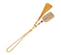 Mikinona Llavero Amuleto Fortuna Colgante Feng Shui Chino Dorado | Cobre Diseño Tradicional, Resistente Decoloración, para Retrovisor, Puerta, Mochila y Escritorio