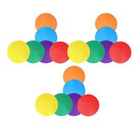 Mikinona Marcadores de Entrenamiento de Fútbol Planos 18 Piezas TPR Antideslizantes 10 Cm Colores Variados (Rojo, Amarillo, Azul, Verde, Naranja, Morado) para Deportes al Aire