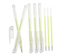 Mikinona Marcadores Para Mapeo De Cejas Fluorescentes 5 Unidades Con 3 Recambios Lápices De Posicionamiento Precisos Para Maquillaje Profesional Estética y Plantillas