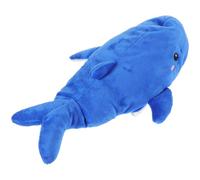 Mikinona Marioneta de Mano de Felpa Ultrasuave de Ballena Azul 30 Cm, Juguete Interactivo, Marioneta Animal Creativa para Contar Historias y Juegos Educativos en Interiores